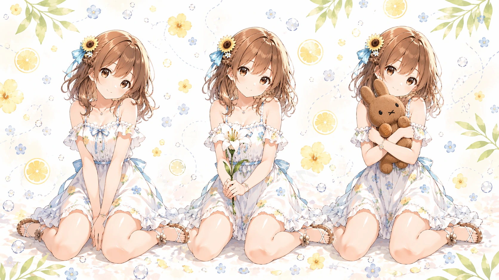 Summer Bloom — 三姿態全覧